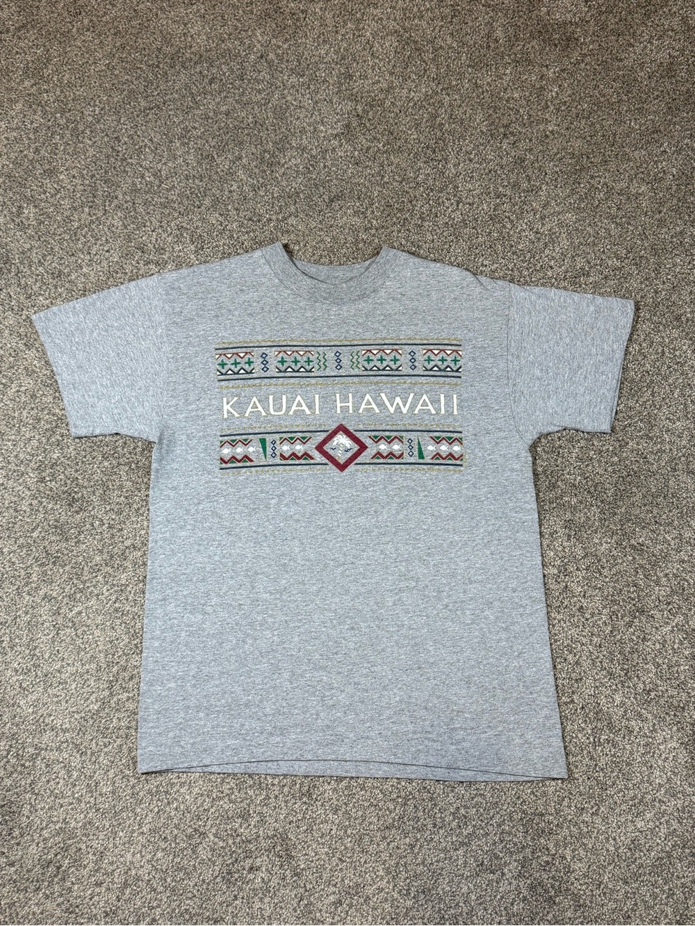Vintage Kauai Hawaii T Shirt Single Stitch Made USA Tourist Tee 90s Surf Medium